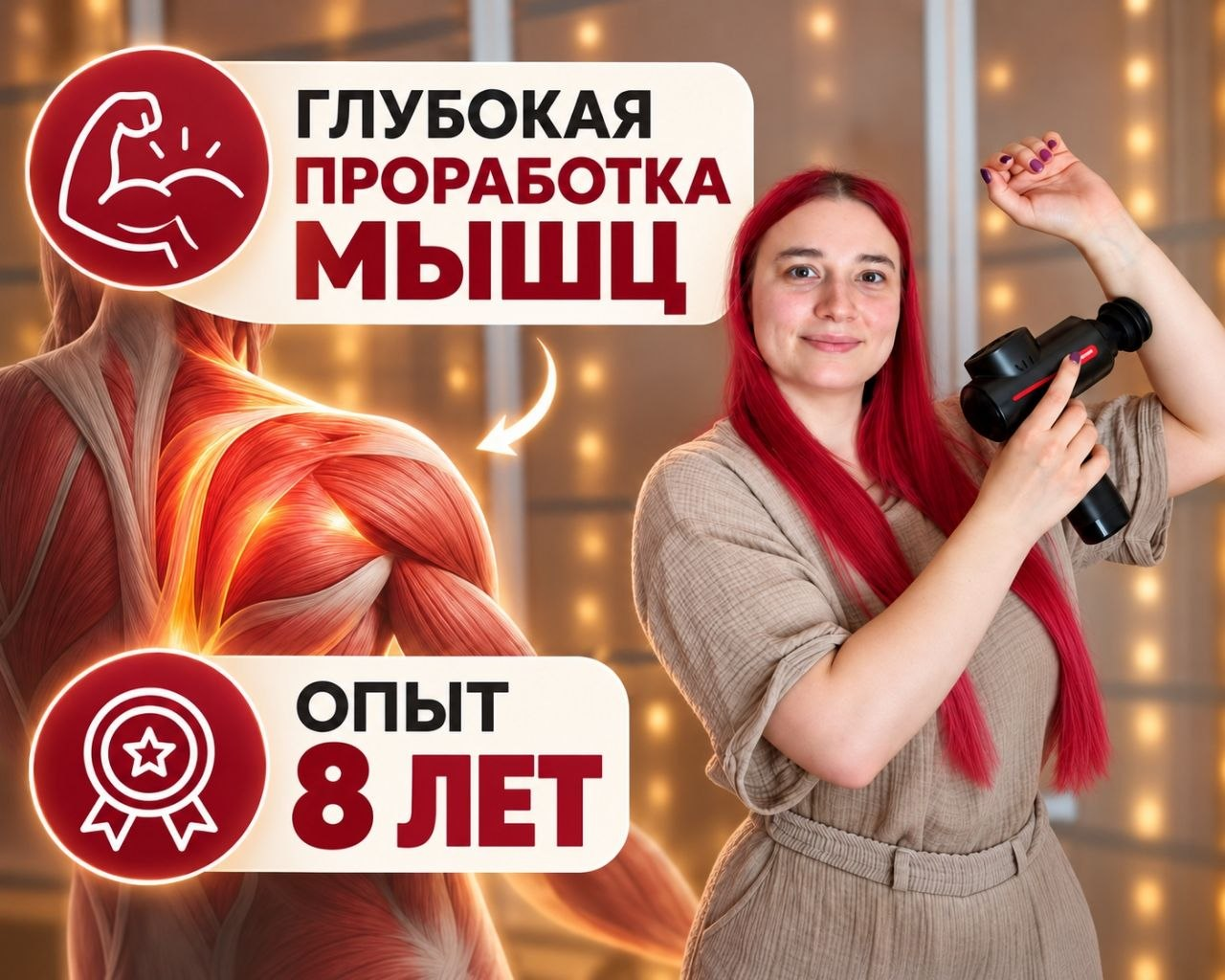 Евгения — мастер массажа тела, опыт 8 лет